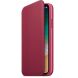 Оригинальный чехол Leather Folio для Apple iPhone X / iPhone XS (MRGE2) - Berry Pink (353307P). Фото 1 из 3