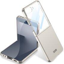 Пластиковый чехол GKK Hard Shell (FF) для Samsung Galaxy Flip 7 - Titanium Grey: фото 1 из 9