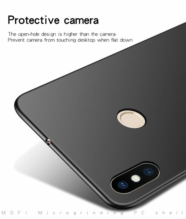 Пластиковый чехол MOFI Slim Shield для Xiaomi Mi 8 - Black: фото 6 из 10