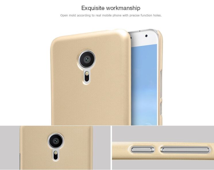 Пластиковый чехол NILLKIN Frosted Shield для Meizu Pro 5 - Black: фото 6 из 10