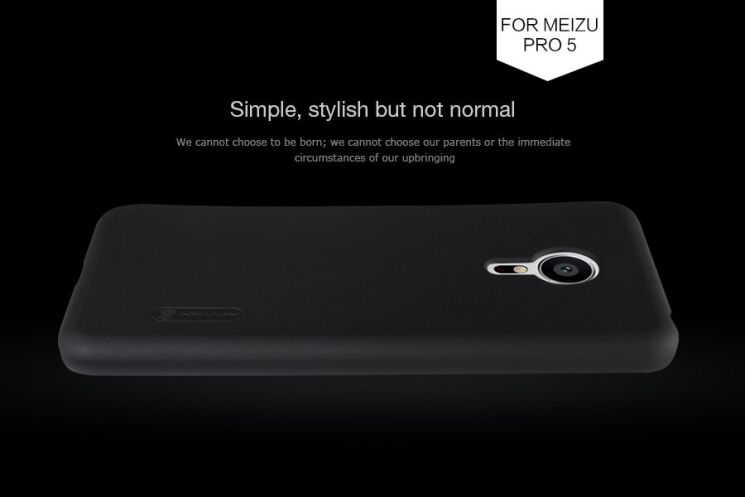 Пластиковый чехол NILLKIN Frosted Shield для Meizu Pro 5 - Black: фото 3 из 10