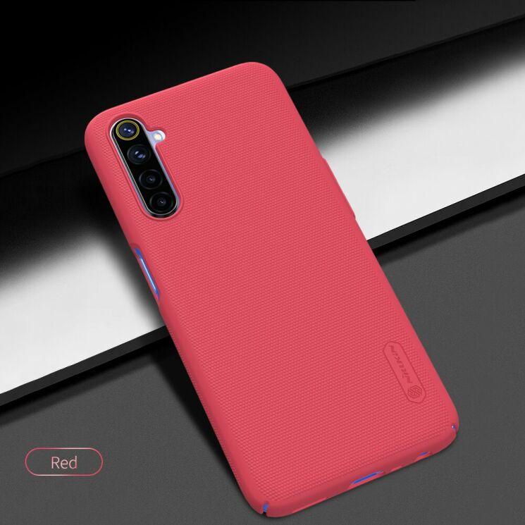 Пластиковий чохол NILLKIN Frosted Shield для Realme 6 - Red: фото 7 з 19