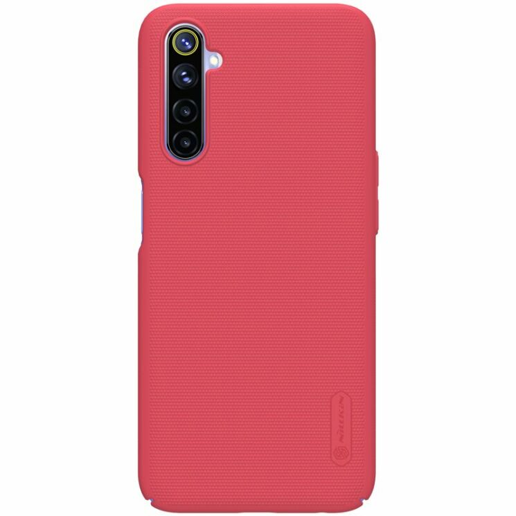 Пластиковий чохол NILLKIN Frosted Shield для Realme 6 - Red: фото 2 з 19