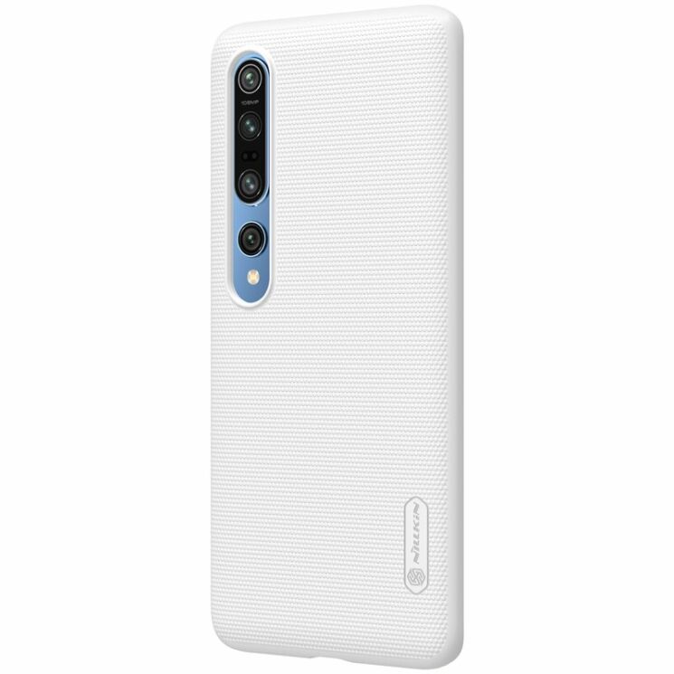 Пластиковый чехол NILLKIN Frosted Shield для Xiaomi Mi 10 / Mi 10 Pro - White: фото 3 из 16