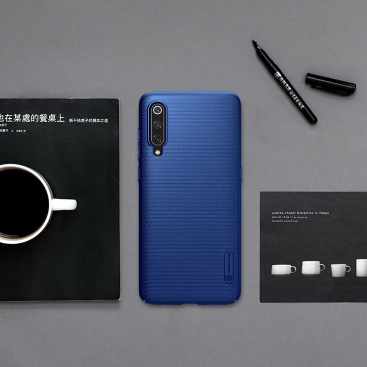 Пластиковий чохол NILLKIN Frosted Shield для Xiaomi Mi 9 - Blue: фото 4 з 13