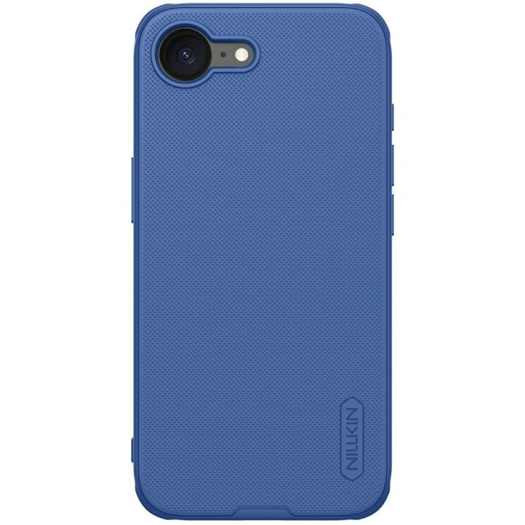 Пластиковый чехол NILLKIN Frosted Shield Pro для Apple iPhone 16e - Blue: фото 1 из 10
