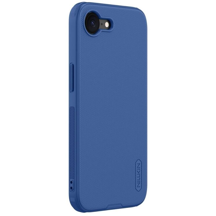 Пластиковый чехол NILLKIN Frosted Shield Pro для Apple iPhone 16e - Blue: фото 3 из 10