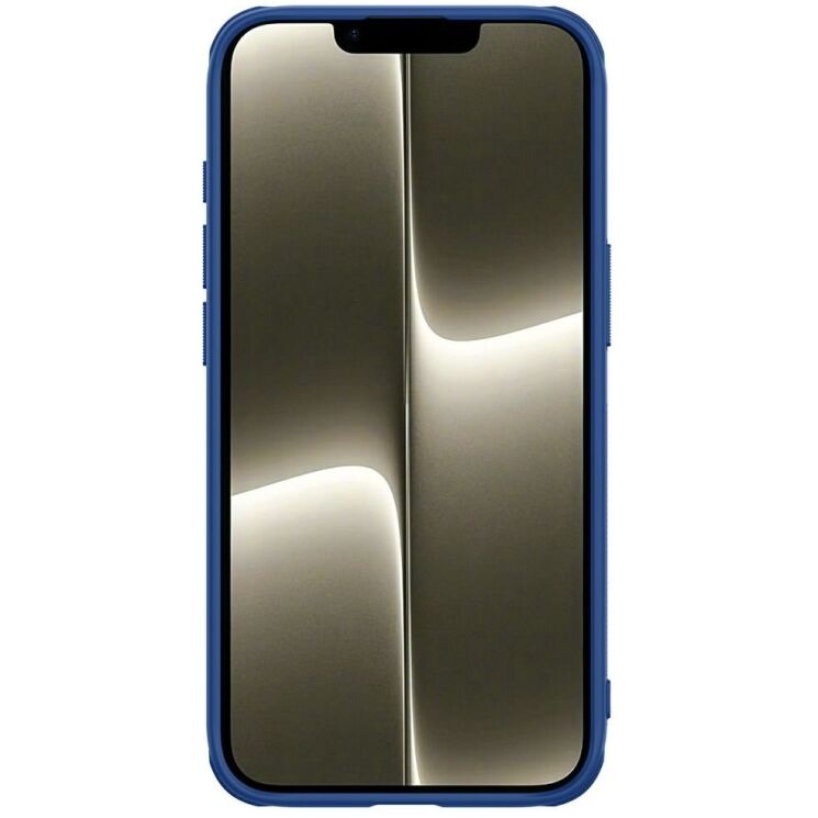 Пластиковый чехол NILLKIN Frosted Shield Pro для Apple iPhone 16e - Blue: фото 4 из 10