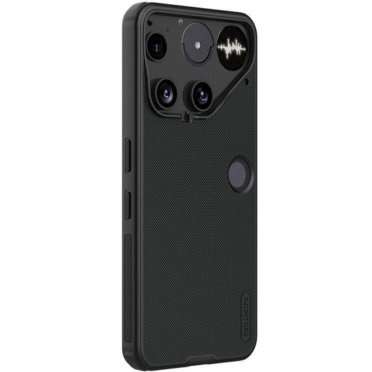 Пластиковий чохол NILLKIN Frosted Shield Pro для Nothing Phone (3) - Black: фото 3 з 18