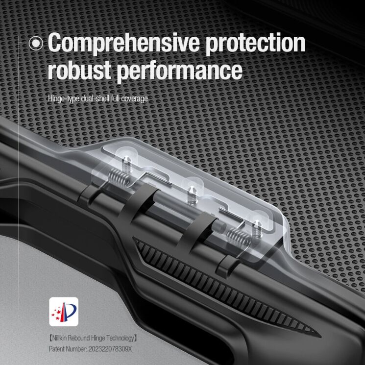 Пластиковый чехол NILLKIN Frosted Shield Pro (FF) для Samsung Galaxy Fold 6 - Blue: фото 7 из 11