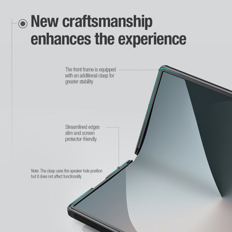 Пластиковый чехол NILLKIN Frosted Shield Pro (FF) для Samsung Galaxy Fold 6 - Blue: фото 8 из 11