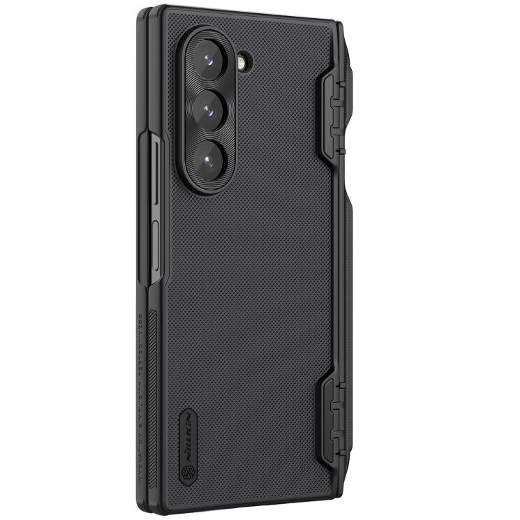 Пластиковый чехол NILLKIN Frosted Shield Pro (FF) для Samsung Galaxy Fold 6 - Black: фото 3 из 11