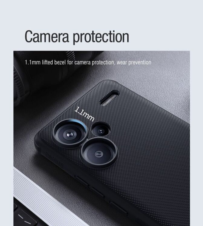 Пластиковий чохол NILLKIN Frosted Shield Pro Magnetic для Xiaomi Redmi Note 13 Pro+ - Black: фото 11 з 14