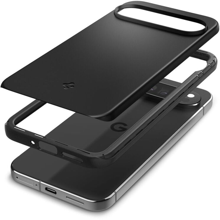Пластиковый чехол Spigen (SGP) Thin Fit для Google Pixel 9 Pro XL - Black: фото 4 из 16