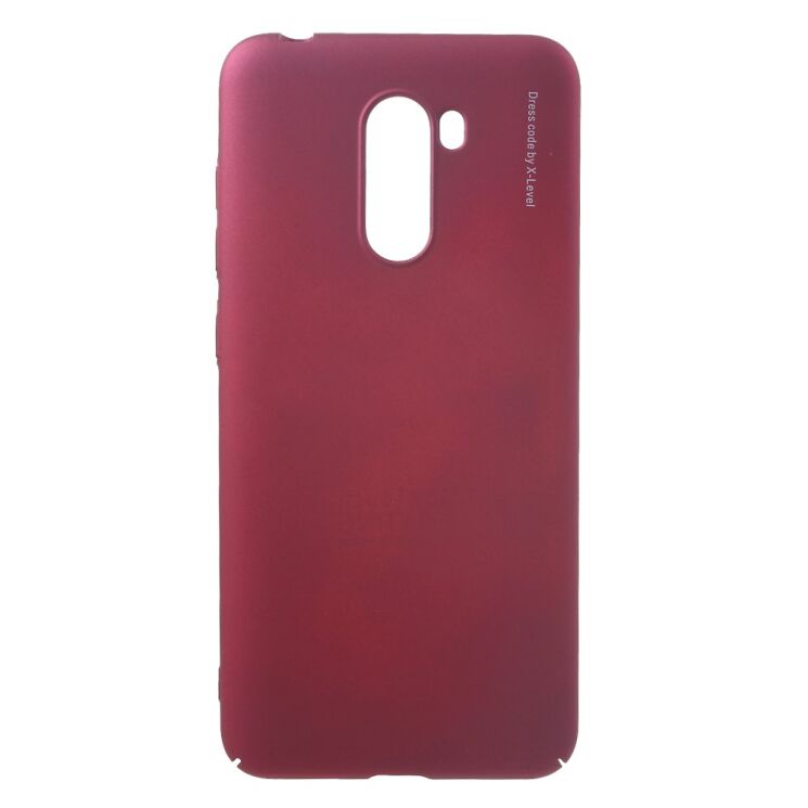 Пластиковий чохол X-LEVEL Slim для Xiaomi Pocophone F1 - Wine Red: фото 1 з 4