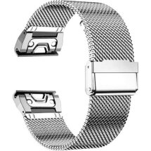 Ремешок ArmorStandart Flat Milanese для часов Garmin с креплением Quick Fit 20mm - Silver: фото 1 из 1