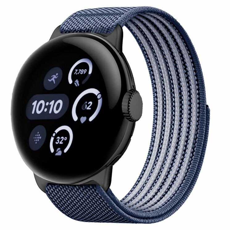 Ремешок Deexe Active Band для Google Pixel Watch 5 / 4 / 3 / 2 / 1 (41mm) - Dark Blue: фото 2 из 4