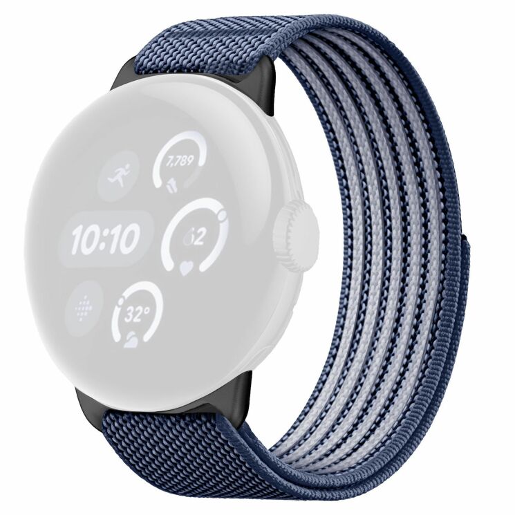 Ремешок Deexe Active Band для Google Pixel Watch 5 / 4 / 3 / 2 / 1 (41mm) - Dark Blue: фото 1 из 4
