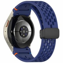 Ремешок Deexe Astra Strap для Samsung Galaxy Watch 4 / 4 Classic / 5 / 5 Pro / 6 / 6 Classic / 7 / FE - Midnight Blue: фото 1 из 7