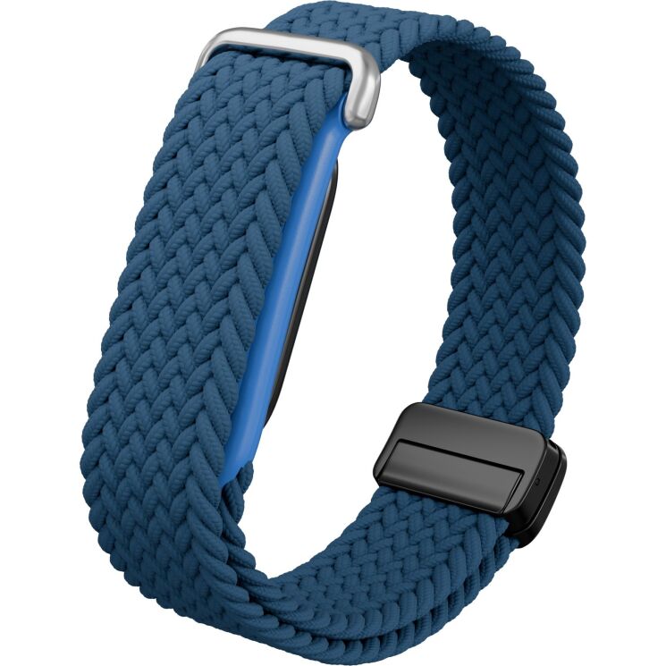 Ремешок Deexe Braided Loop для Google Fitbit Air - Dark Blue: фото 2 из 3