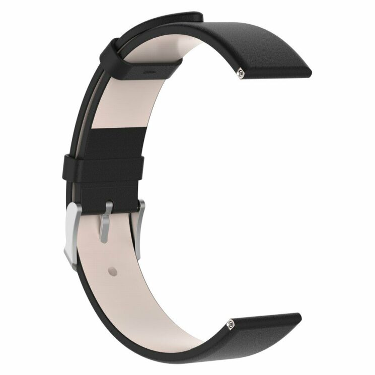 Ремінець Deexe Classic Style для Samsung Watch Active / Active 2 40mm / Active 2 44mm - Black: фото 3 з 5