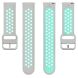 Ремешок Deexe Dual Color для Samsung Galaxy Watch 3 (41mm) - Grey / Cyan (235406K). Фото 2 из 5