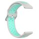 Ремешок Deexe Dual Color для Samsung Galaxy Watch 3 (41mm) - Grey / Cyan (235406K). Фото 5 из 5