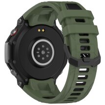 Ремінець Deexe Dual Color для Xiaomi Amazfit T-ReX 3 - Olive Green / Black: фото 1 з 9