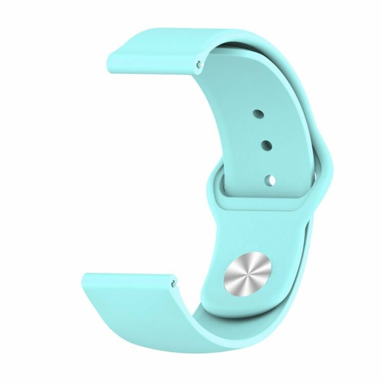 Ремешок Deexe Flexible Watch Band для Samsung Watch Active / Active 2 40mm / Active 2 44mm - Cyan: фото 2 из 4
