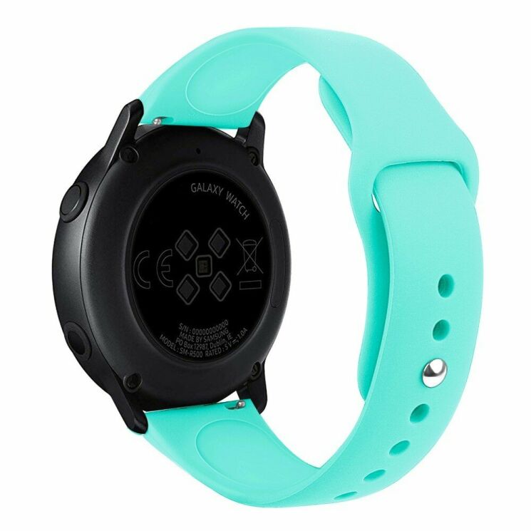 Ремешок Deexe Flexible Watch Band для Samsung Watch Active / Active 2 40mm / Active 2 44mm - Cyan: фото 4 из 4