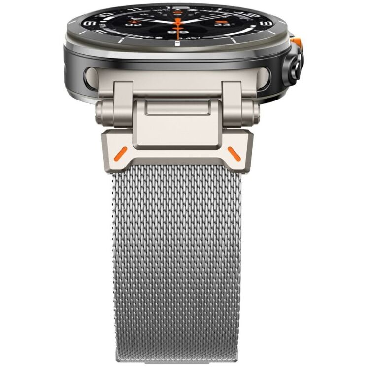 Ремешок Deexe Milanese Design для Samsung Galaxy Watch Ultra (47mm) - Silver: фото 4 из 5