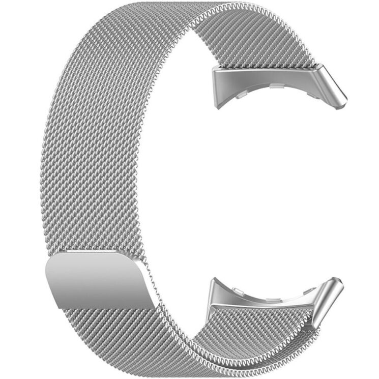Ремешок Deexe Milanese Loop для Google Pixel Watch / Watch 2 / Watch 3 (41mm) - Silver: фото 3 из 8