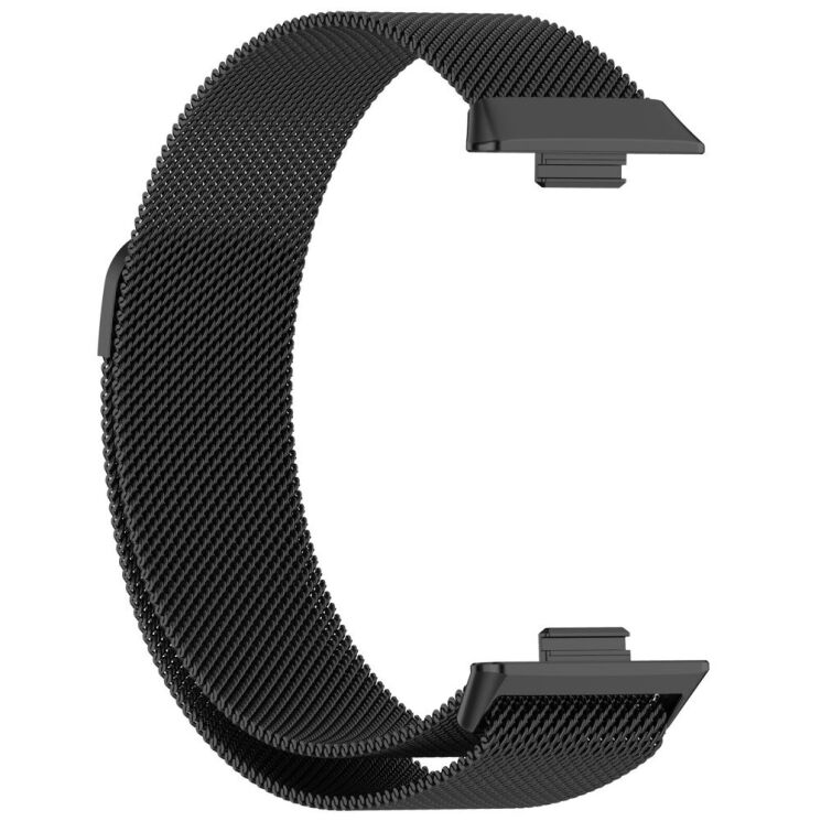 Ремінець Deexe Milanese Stainless Steel для Huawei Watch Fit 3 - Black: фото 2 з 8