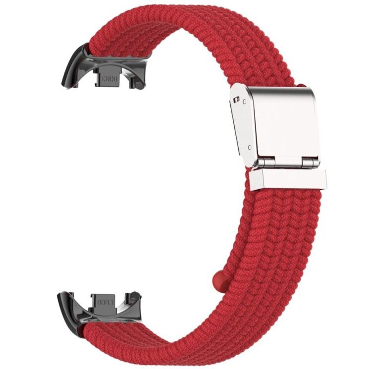 Ремешок Deexe Nylon Bracelet для Xiaomi Mi Smart Band 8 / 9 - Red: фото 2 из 6