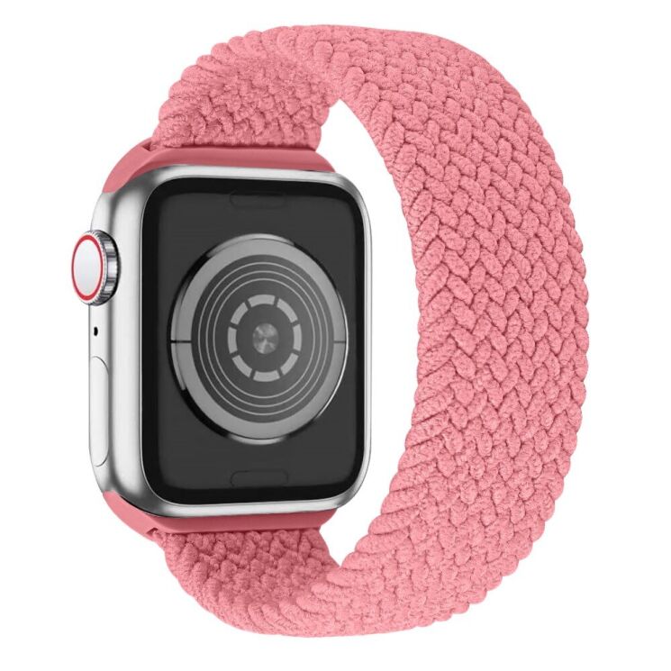 Ремінець Deexe Nylon Knitting для Apple Watch 42 (Series 10) / 41 / 40 / SE 40 / 38 - Pink: фото 1 з 6