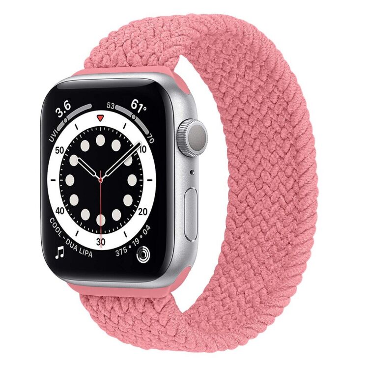 Ремінець Deexe Nylon Knitting для Apple Watch 42 (Series 10) / 41 / 40 / SE 40 / 38 - Pink: фото 2 з 6