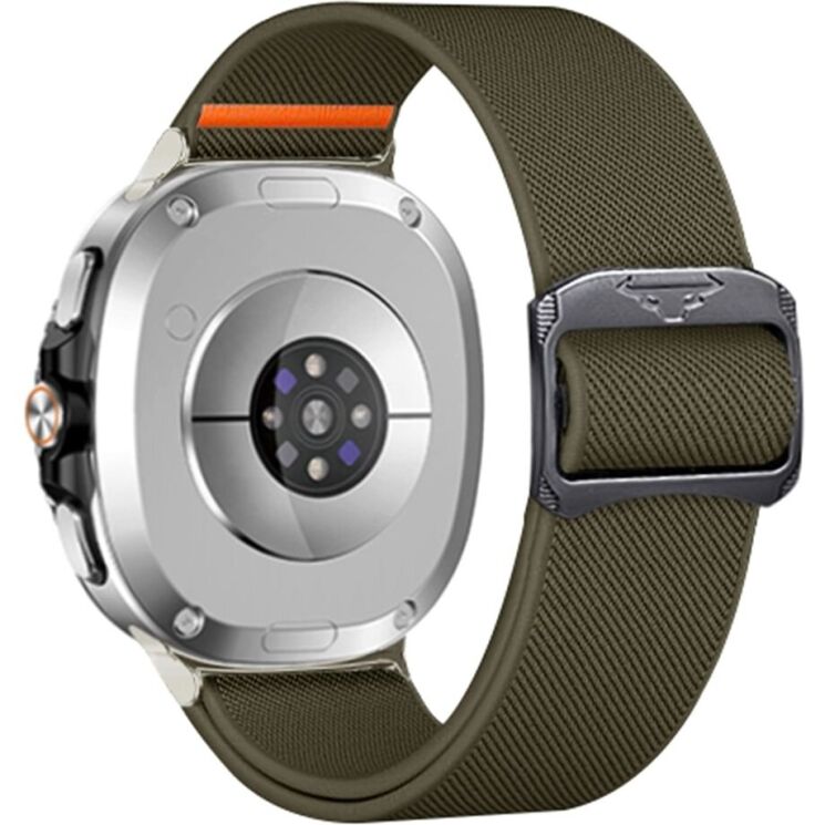 Ремінець Deexe Orbit Flex для Samsung Galaxy Watch 8 (40/44mm) / 8 Classic - Army Green: фото 1 з 5