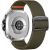 Ремінець Deexe Orbit Flex для Samsung Galaxy Watch 8 (40/44mm) / 8 Classic / Ultra (2025) - Army Green: фото 1 з 5