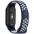 Ремешок Deexe Dual Color для Xiaomi Mi Smart Band 8 / 9 - Midnight Blue / White: фото 1 из 7