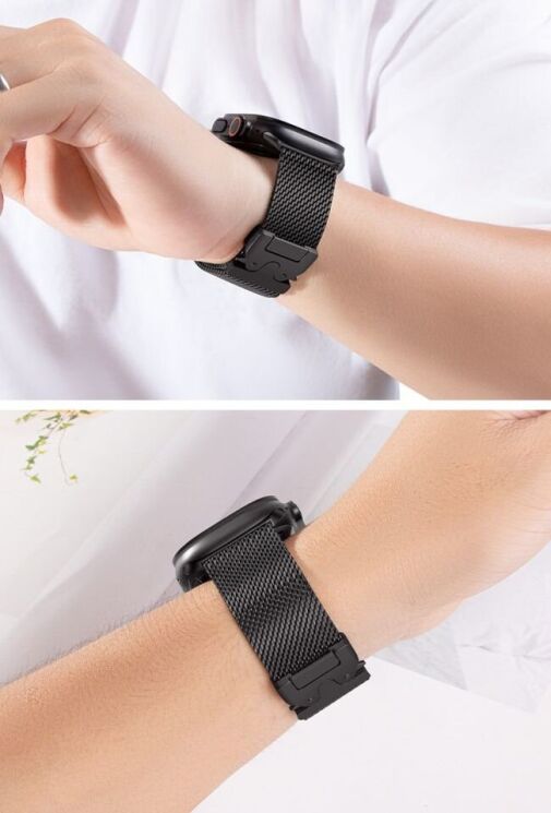 Ремінець Deexe Polaris Strap для Apple Watch 42 (Series 10) / 41 / 40 / SE 40 / 38 - Silver: фото 11 з 12