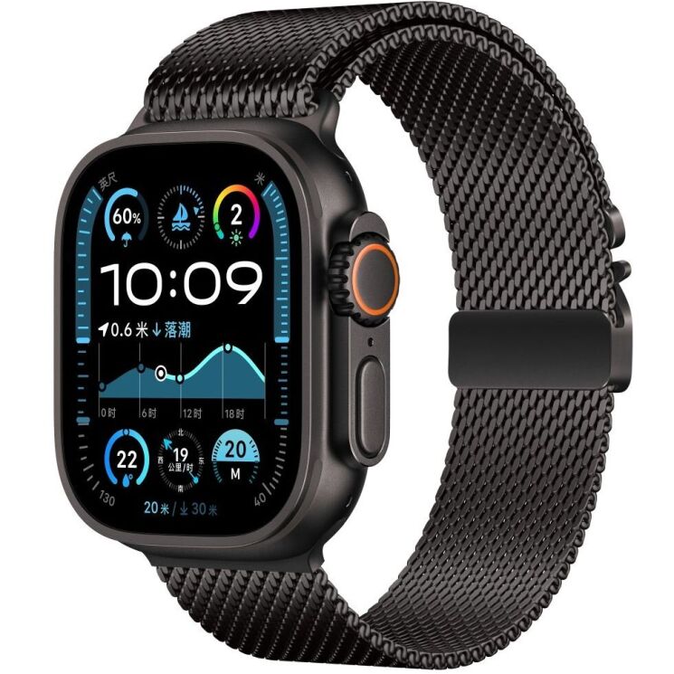 Ремінець Deexe Polaris Strap для Apple Watch 42 (Series 10) / 41 / 40 / SE 40 / 38 - Black: фото 2 з 12