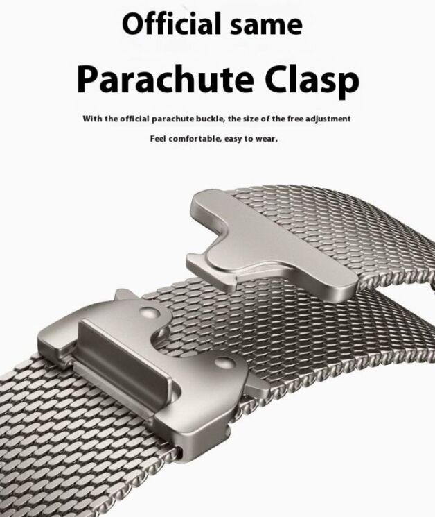 Ремінець Deexe Polaris Strap для Apple Watch 42 (Series 10) / 41 / 40 / SE 40 / 38 - Silver: фото 9 з 12