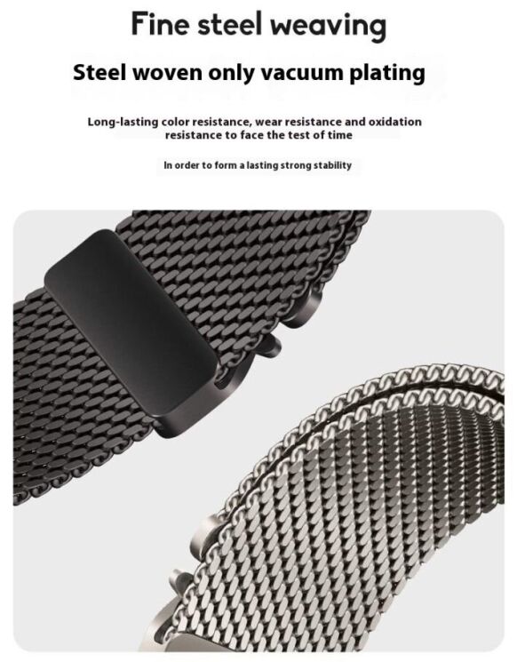 Ремінець Deexe Polaris Strap для Apple Watch 42 (Series 10) / 41 / 40 / SE 40 / 38 - Silver: фото 8 з 12
