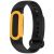 Ремінець Deexe Soft Silicone для Google Fitbit Air - Black / Yellow: фото 1 з 8