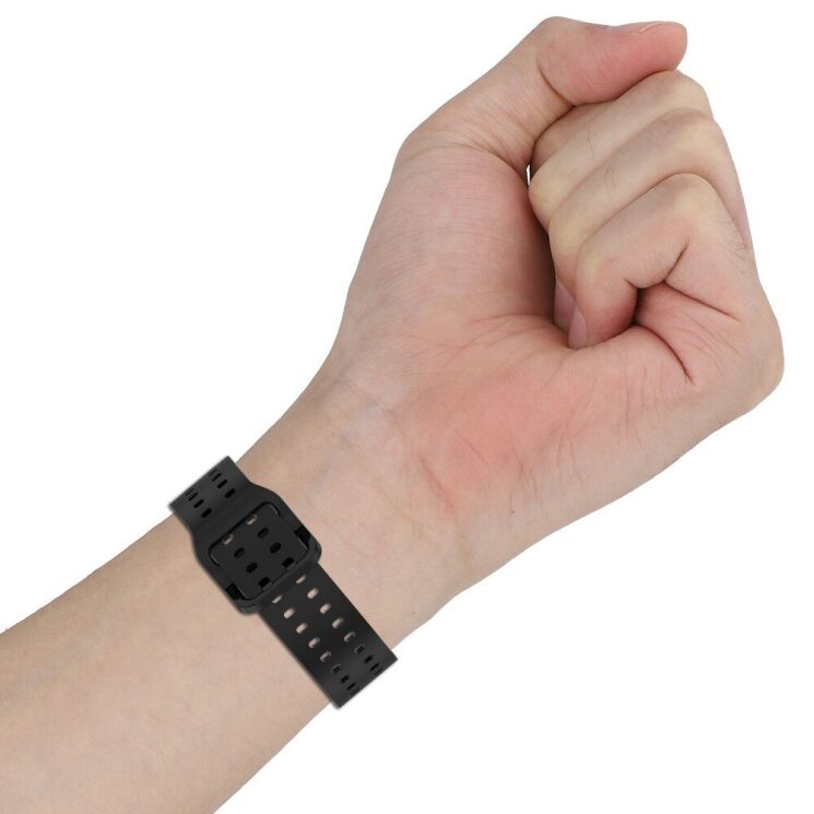 Ремінець Deexe Sport Loop для Samsung Galaxy Watch 4 / 5 / 6 / 7 / FE (40mm) - Grey: фото 8 з 12