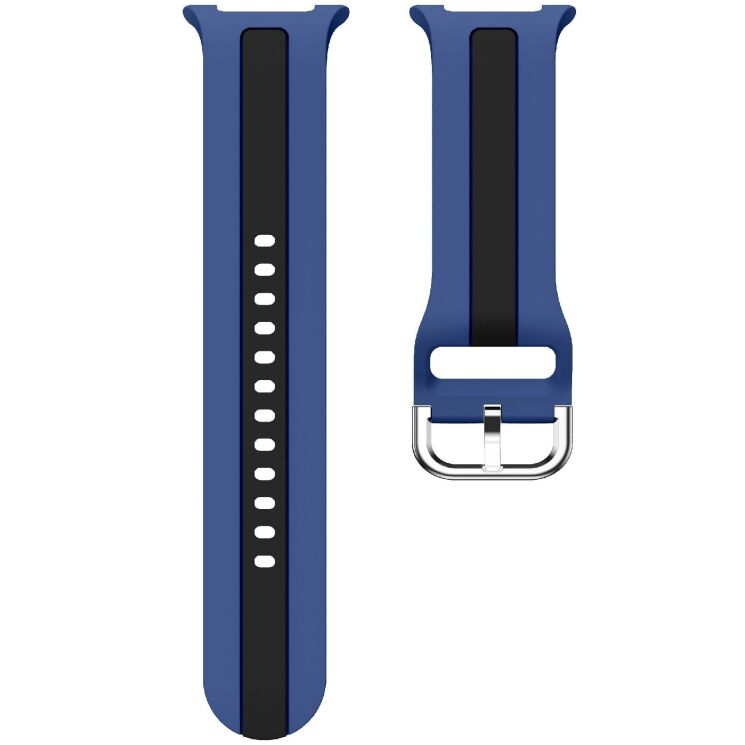 Ремінець Deexe Sport Strap для Samsung Galaxy Watch 8 (40/44mm) / 8 Classic - Blue / Black: фото 5 з 6