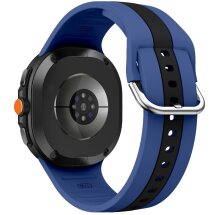 Ремінець Deexe Sport Strap для Samsung Galaxy Watch 8 (40/44mm) / 8 Classic - Blue / Black: фото 1 з 6