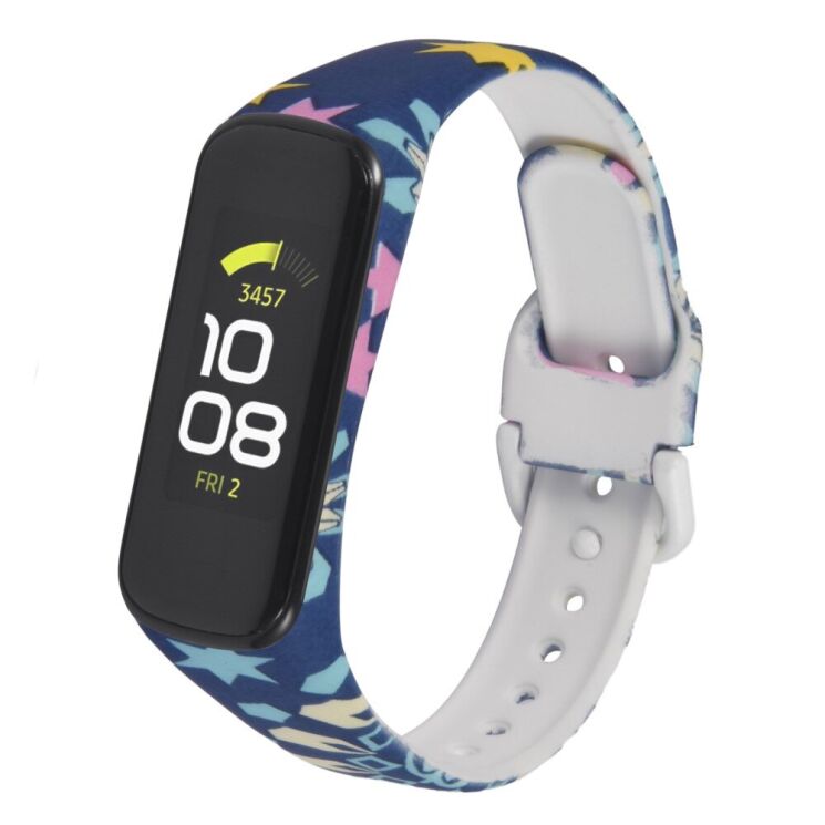 Ремінець Deexe Style Strap для Samsung Galaxy Fit 2 (SM-R220) - Colored Five-pointed Star: фото 1 з 7