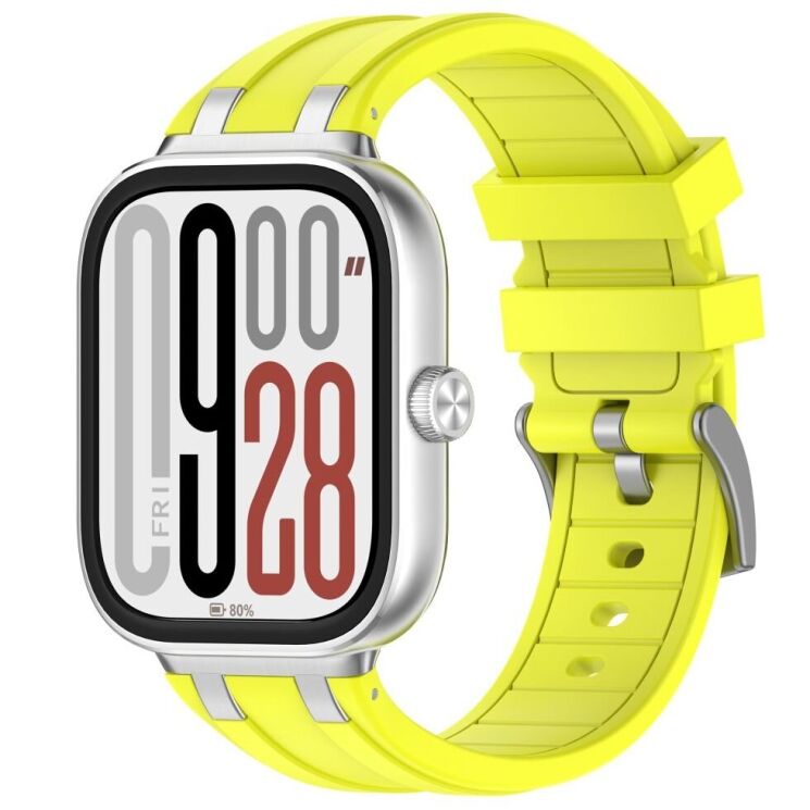 Ремешок Deexe Vortex для Xiaomi Redmi Watch 4 / Watch 5 / Mi Smart Band 8 Pro / Band 9 Pro - Yellow: фото 4 из 8