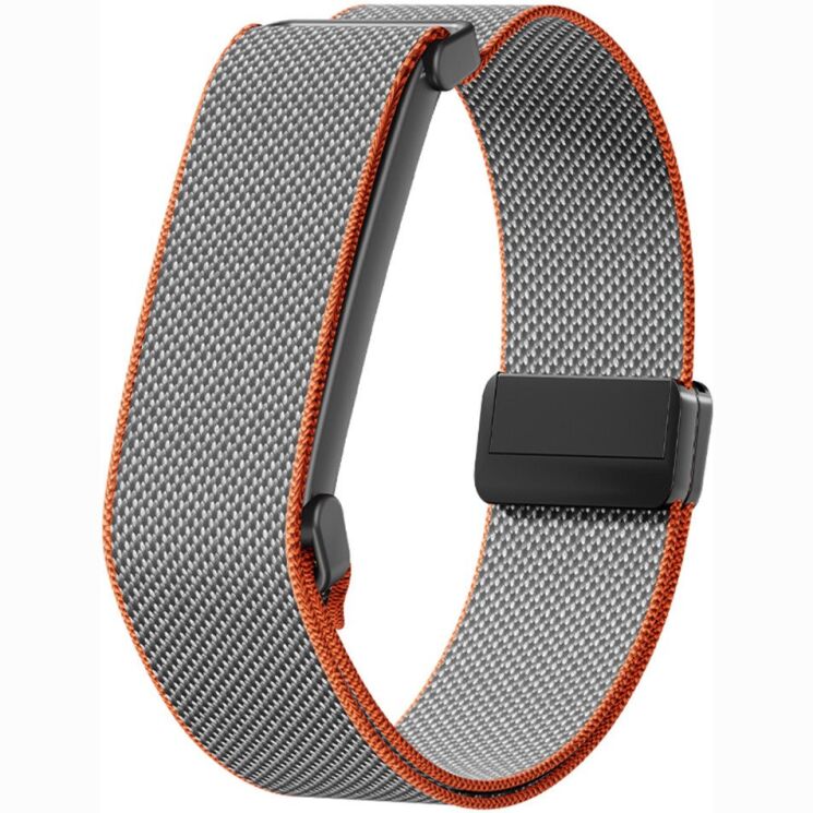 Ремешок для часов Reframe Grid Loop для Google Fitbit Air - Grey / Orange: фото 1 из 4